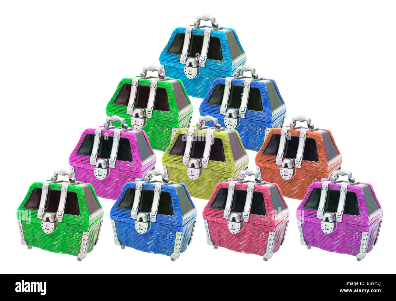 Antique Toy Treasure Boxes Stock Photo Alamy