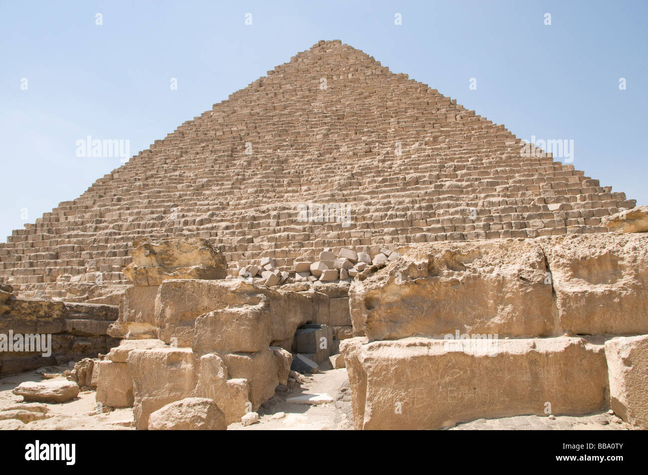Pyramids Pyramid Giza Cheops Egypt Cairo Sphinx Stock Photo