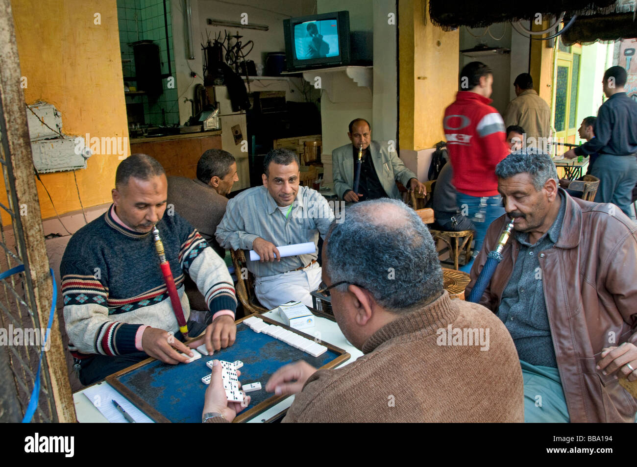 Central Cairo Egypt Midan Tahrir downtown market Stock Photo