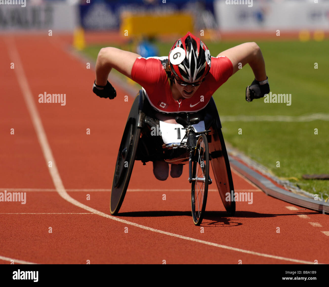 paralympic wheelchair race Stock Photo Alamy