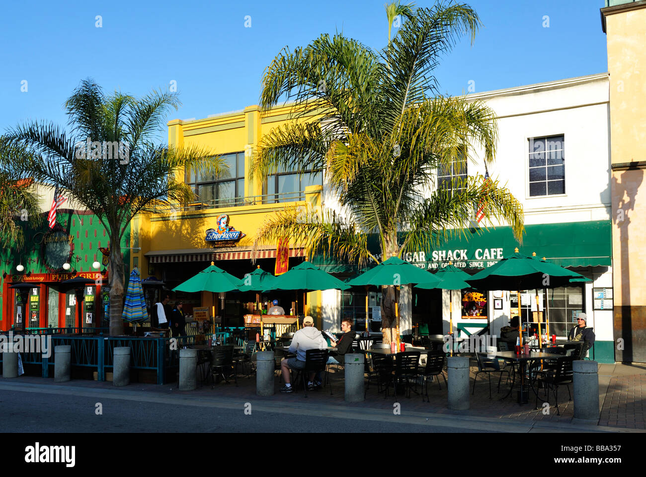 The Sugar Shack Cafe on Main street, Huntington Beach CA Stock Photo