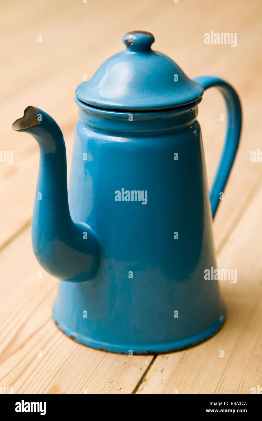 Old-fashioned coffee pot Stock Photo