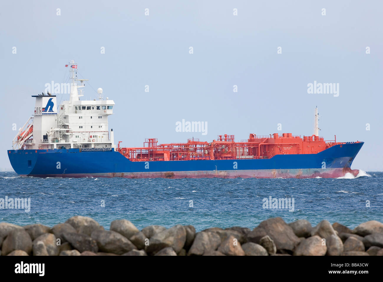 Merchant ship Stock Photo