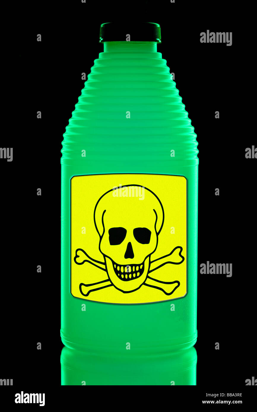 Bottle of poison Stock Photo