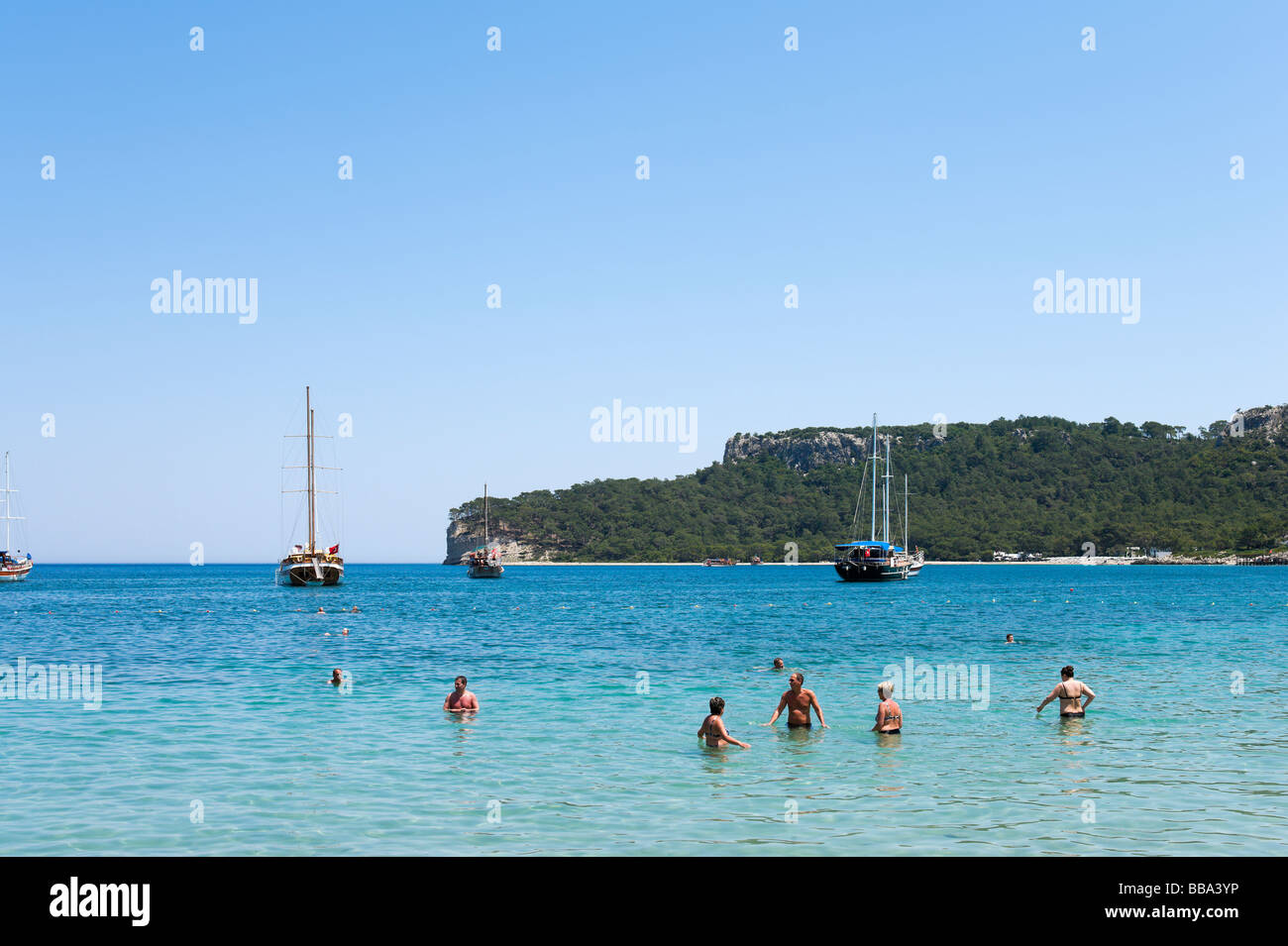 Beach At Moonlight Park Kemer Mediterranean Coast Turkey