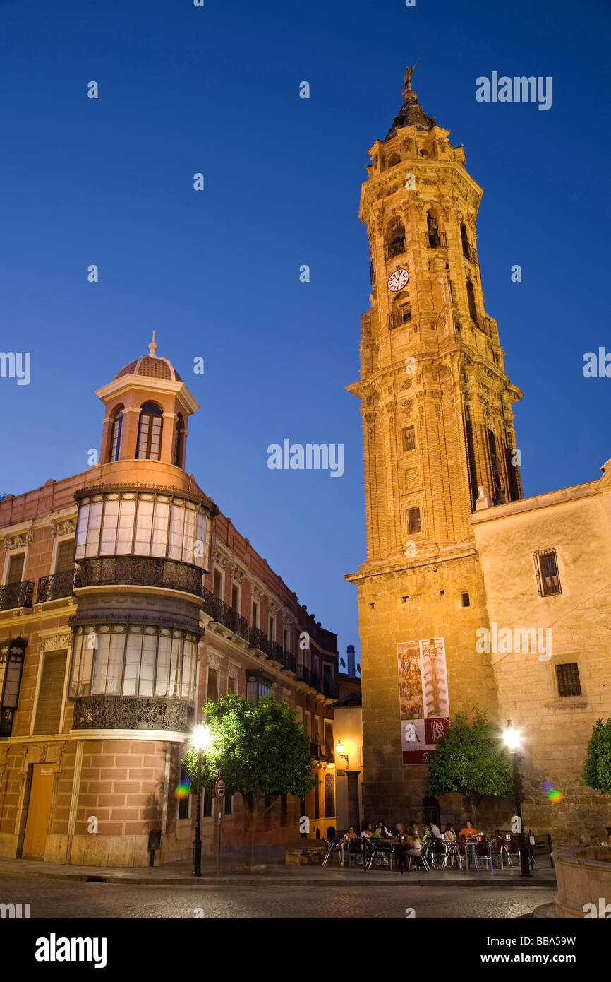 Collegiate Church of San Sebastian Antequera Malaga Andalusia Spain Stock Photo