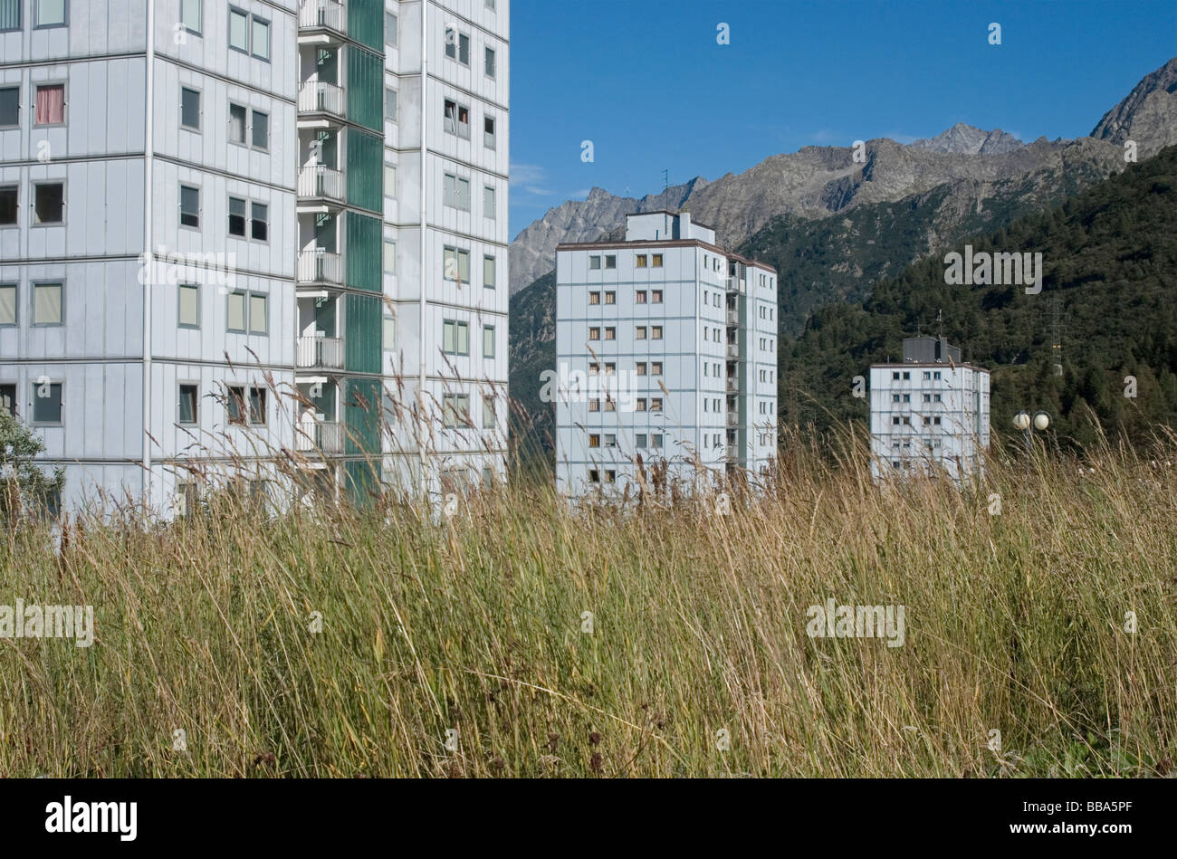 partially uninhabitated apartments condos Tonale Italian Alps Italy