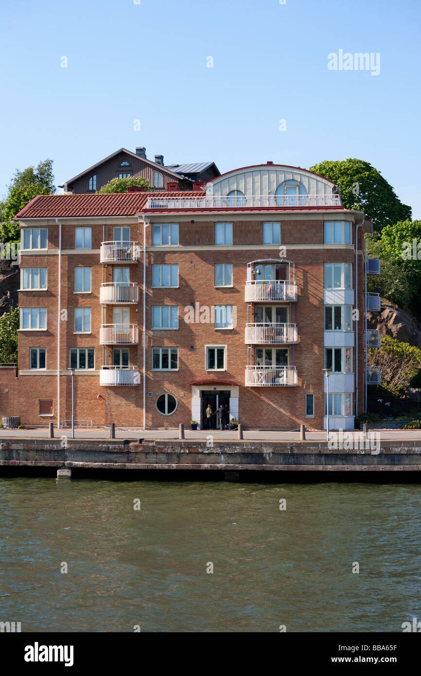 Apartment building with balconies Stock Photo Alamy