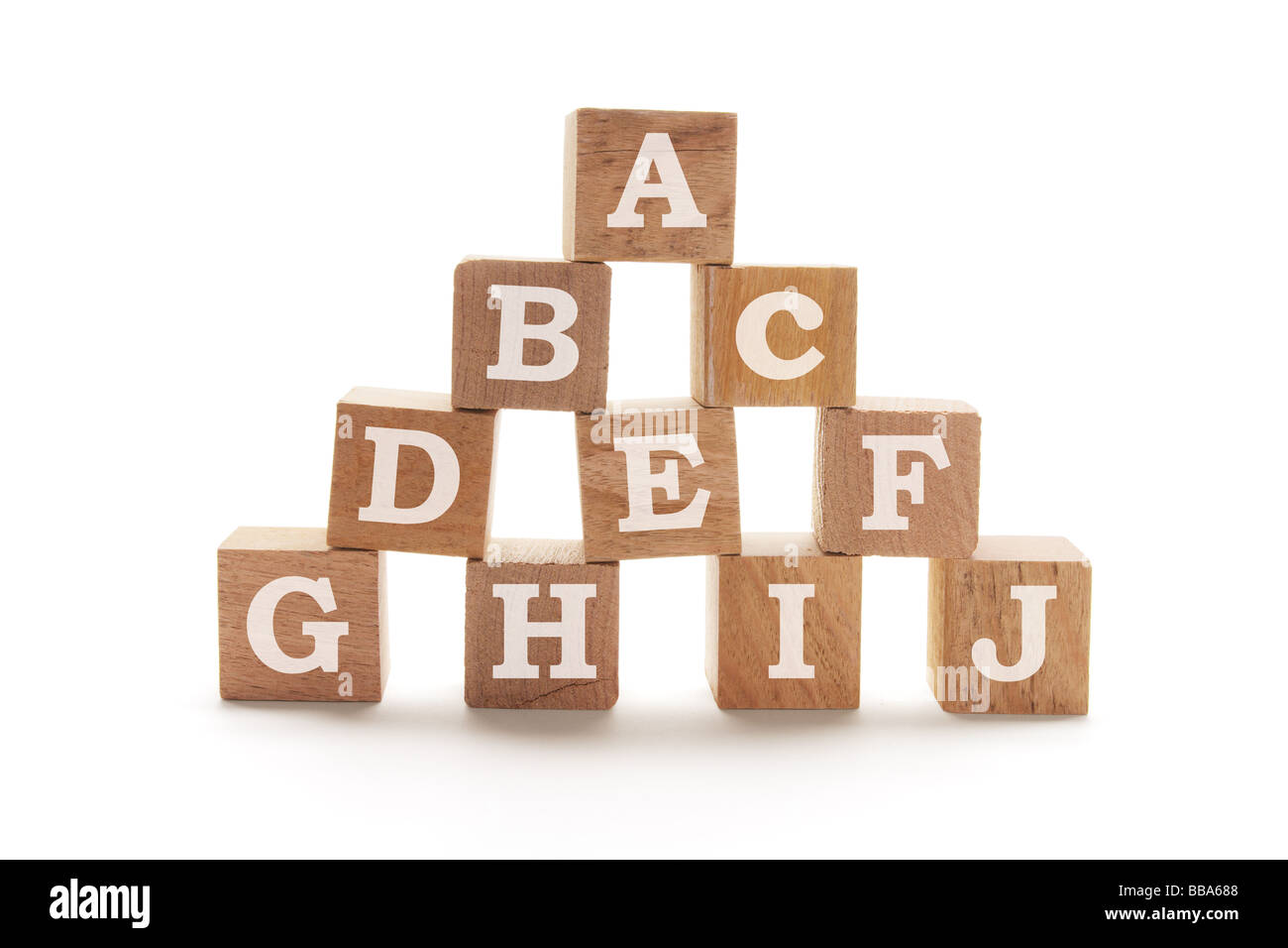 Stack of Alphabet Wooden Blocks Stock Photo - Alamy