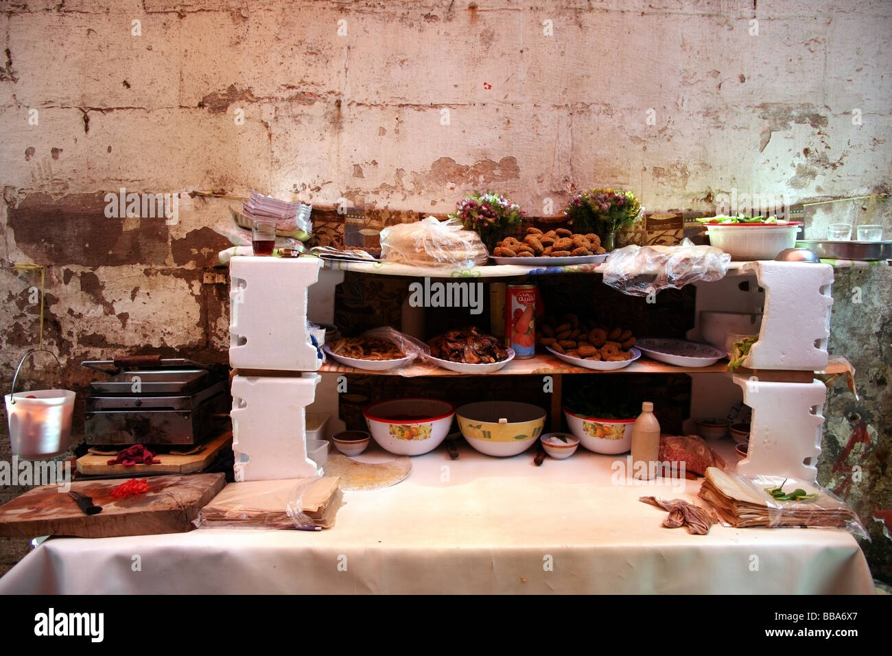 Food in the Souq in the Old City in Aleppo Syria Stock Photo Alamy