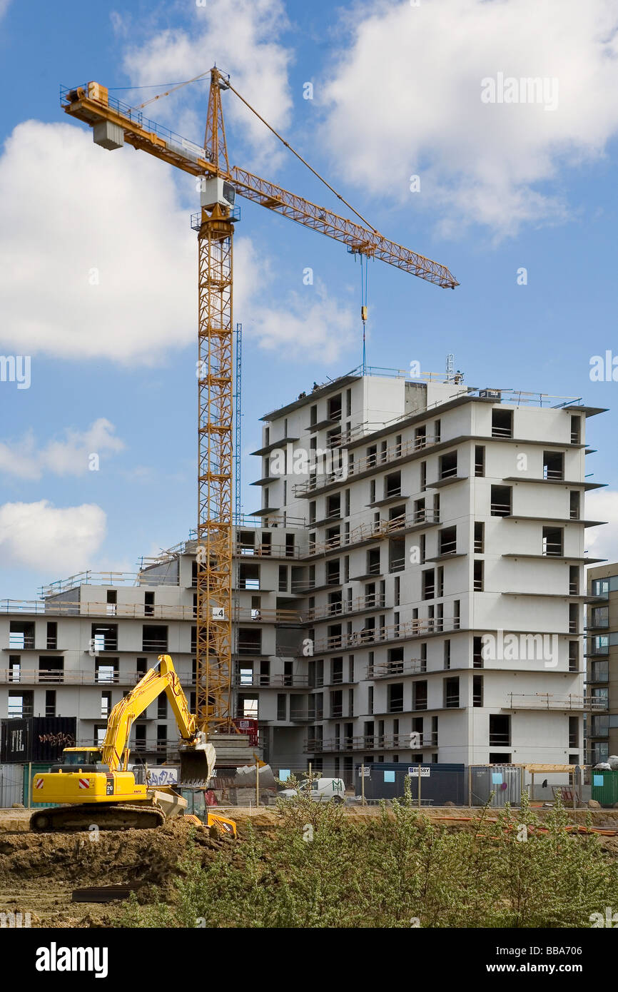 Building activity and development in Denmark Stock Photo