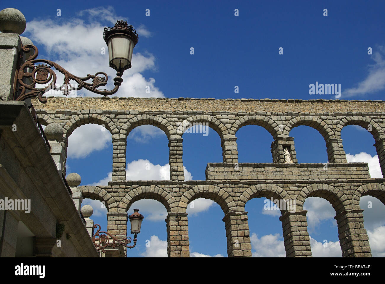 Segovia Aquädukt Segovia Aqueduct 02 Stock Photo
