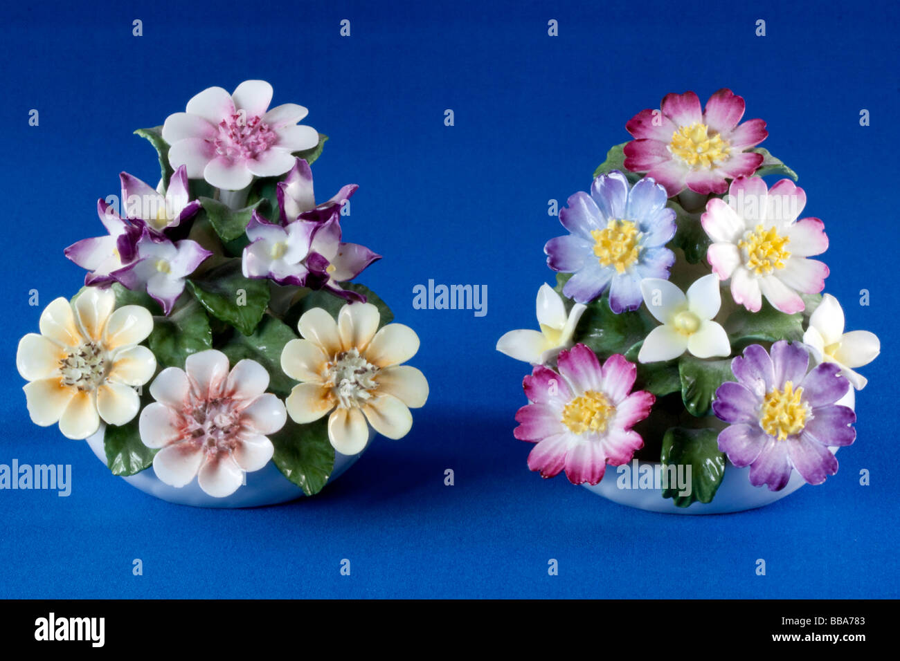 Aynsley fine bone china ornaments hand modelled Stock Photo Alamy
