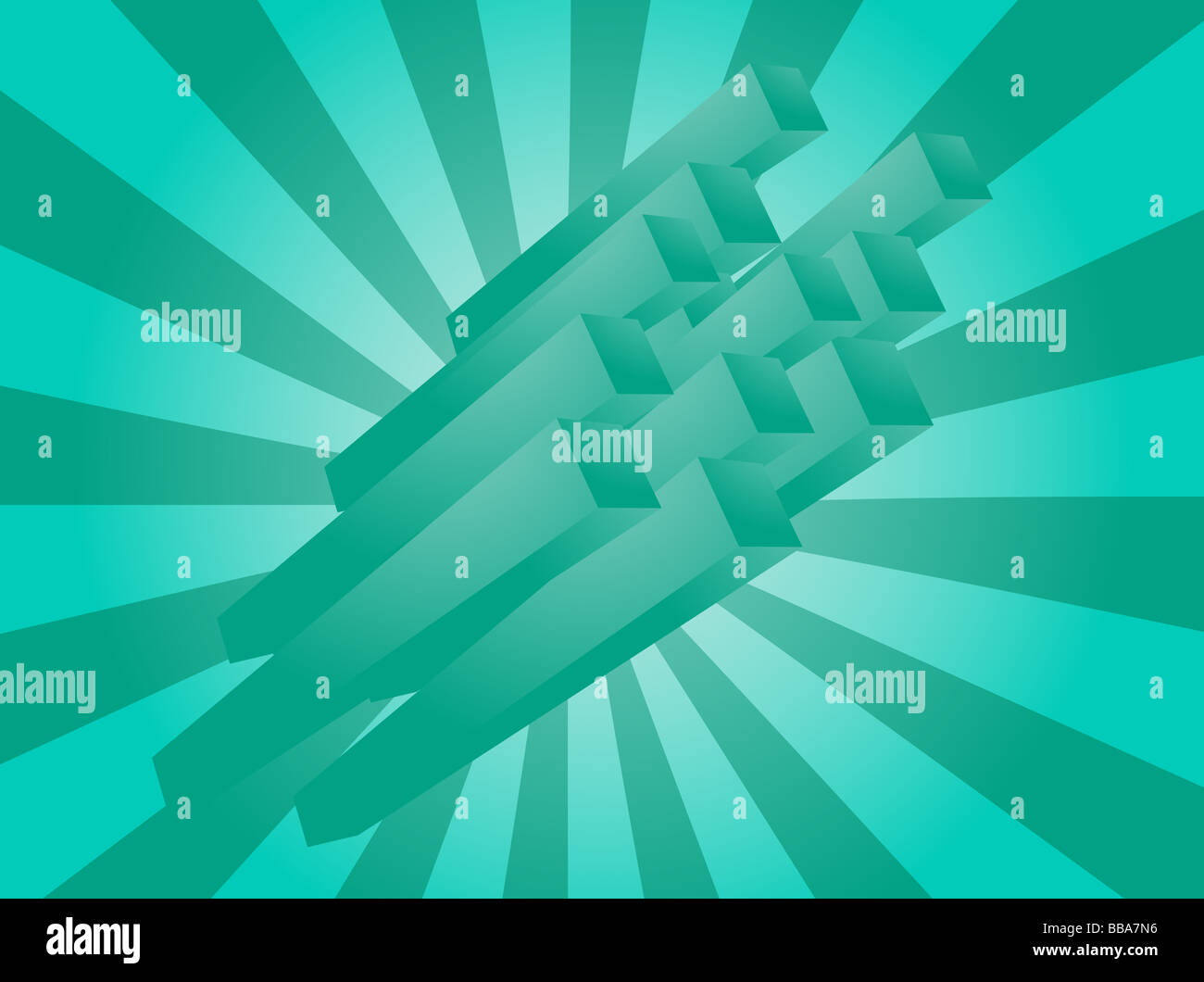 Abstract 3d geometric rectangular cluster shape illustration Stock ...