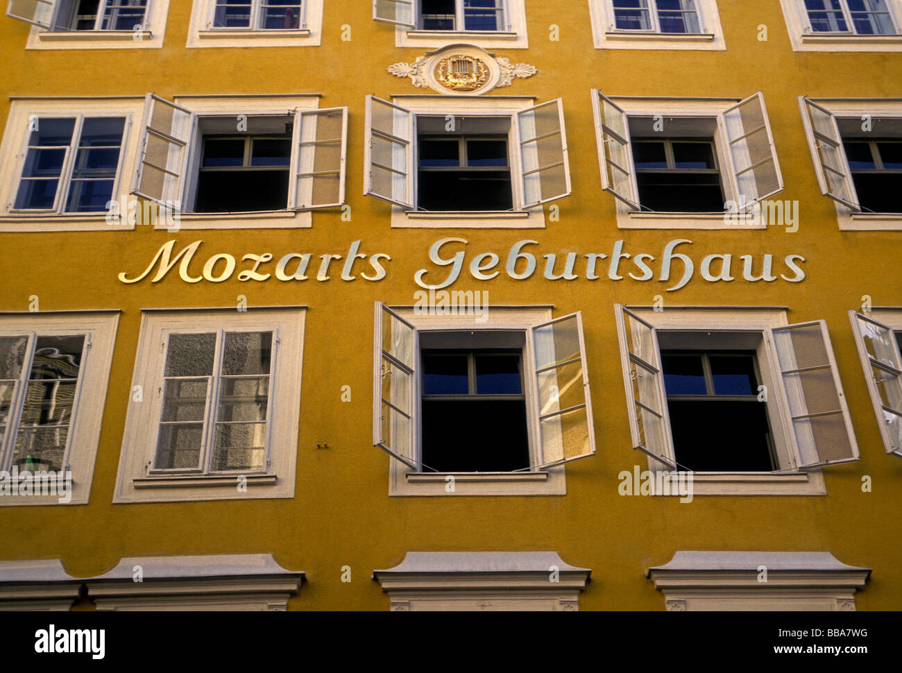 Mozarts birthplace, Mozarts geburtshaus, home of Wolfgang Amadeus