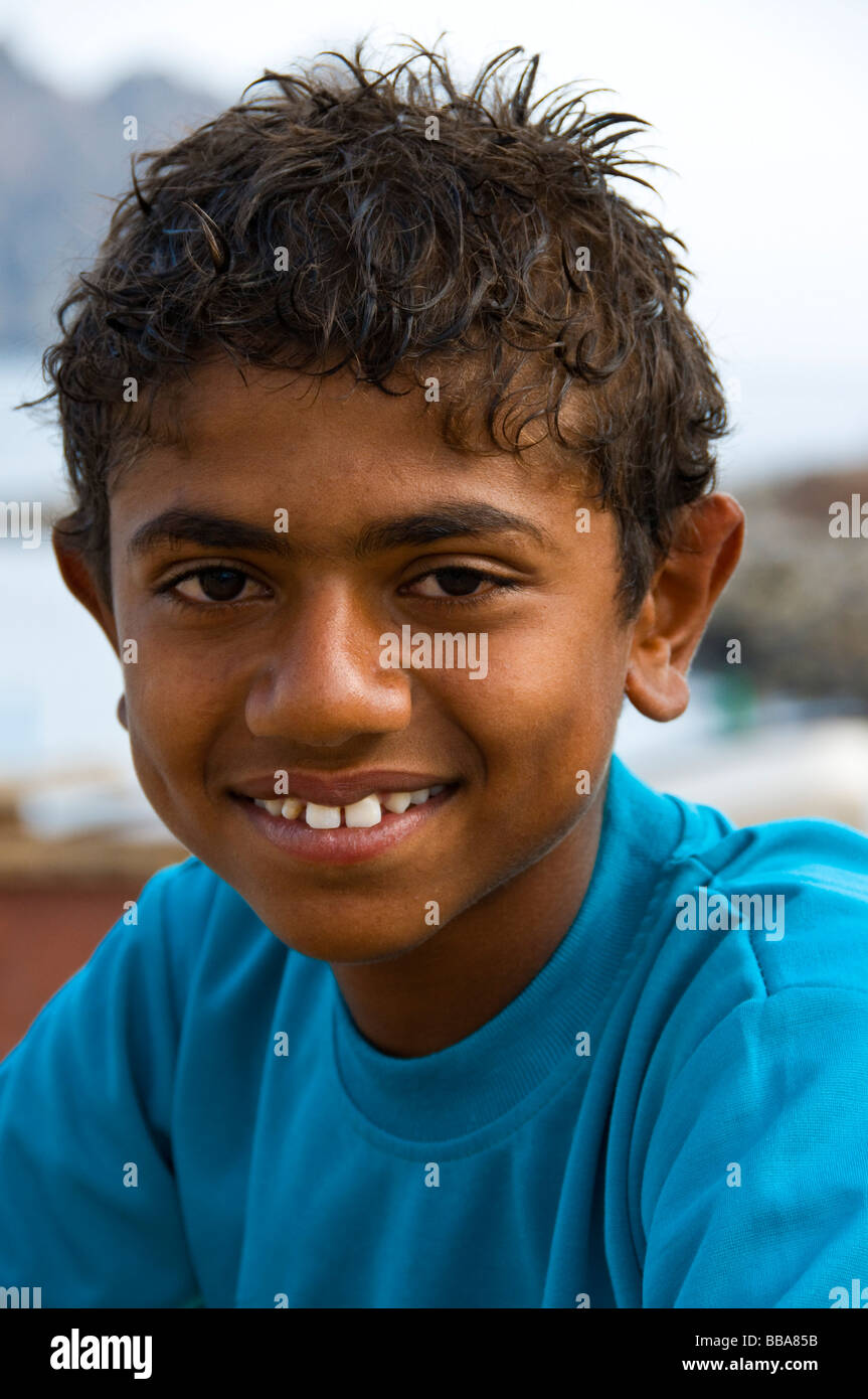 Child Portrait Muscat Oman Stock Photo