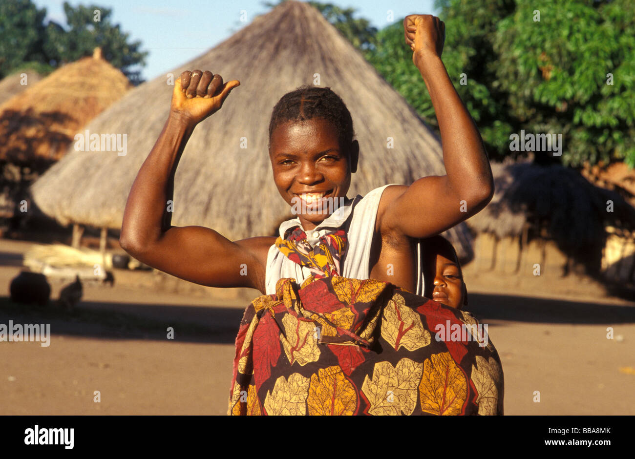 Zambia village women hi-res stock photography and images - Alamy