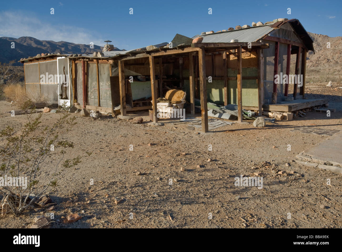 Abandoned Ranch at Corn Springs Road in Chuckwalla Mountains Colorado