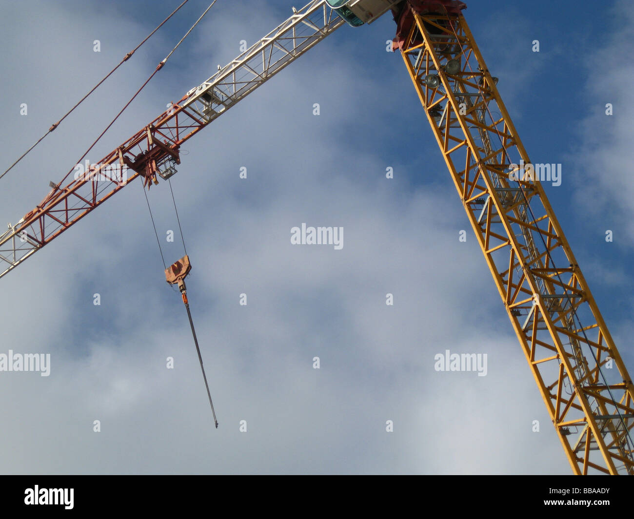 Construction tower crane Stock Photo
