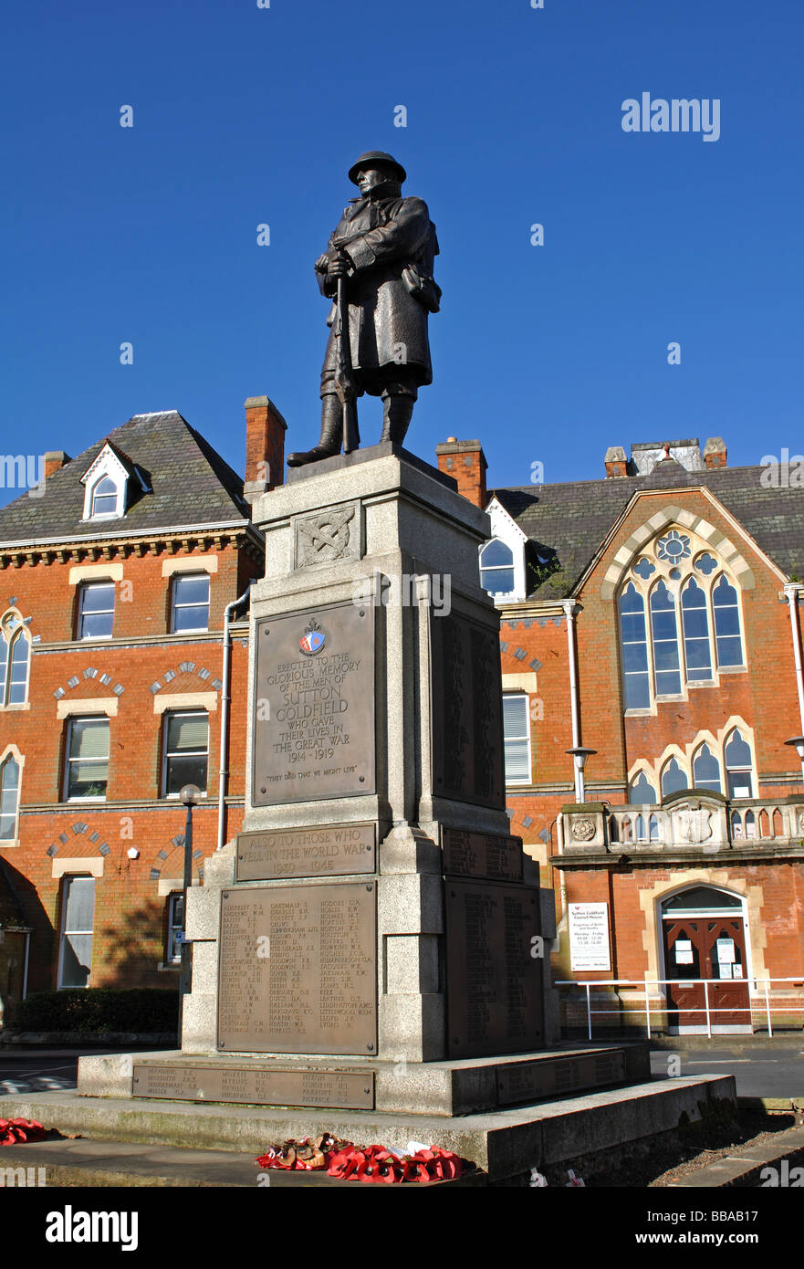 War Memorial and Council House, Sutton Coldfield, West Midlands