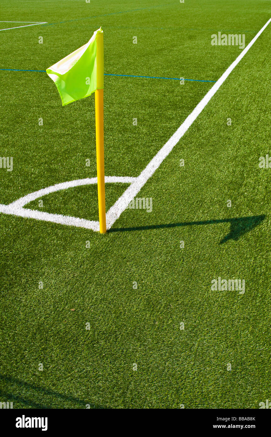 Corner flag in a football stadium Stock Photo Alamy