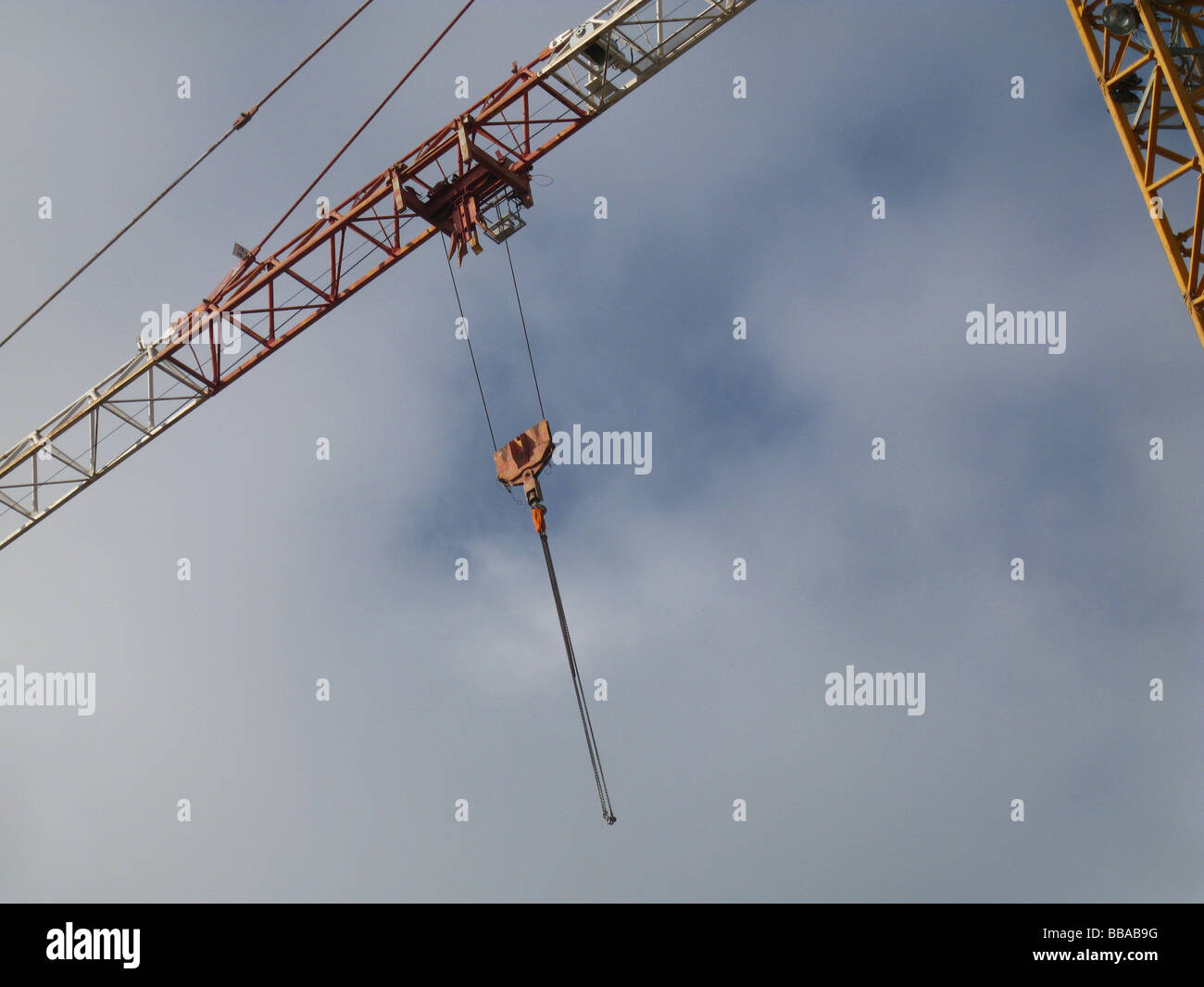 Construction tower crane Stock Photo