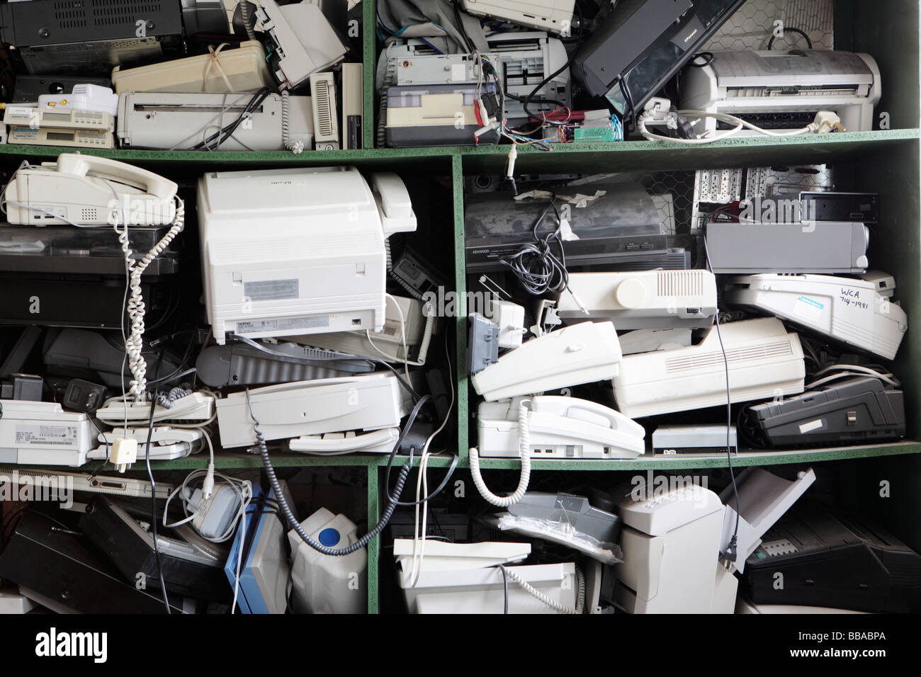 Computer Equipment E-Waste Stock Photo
