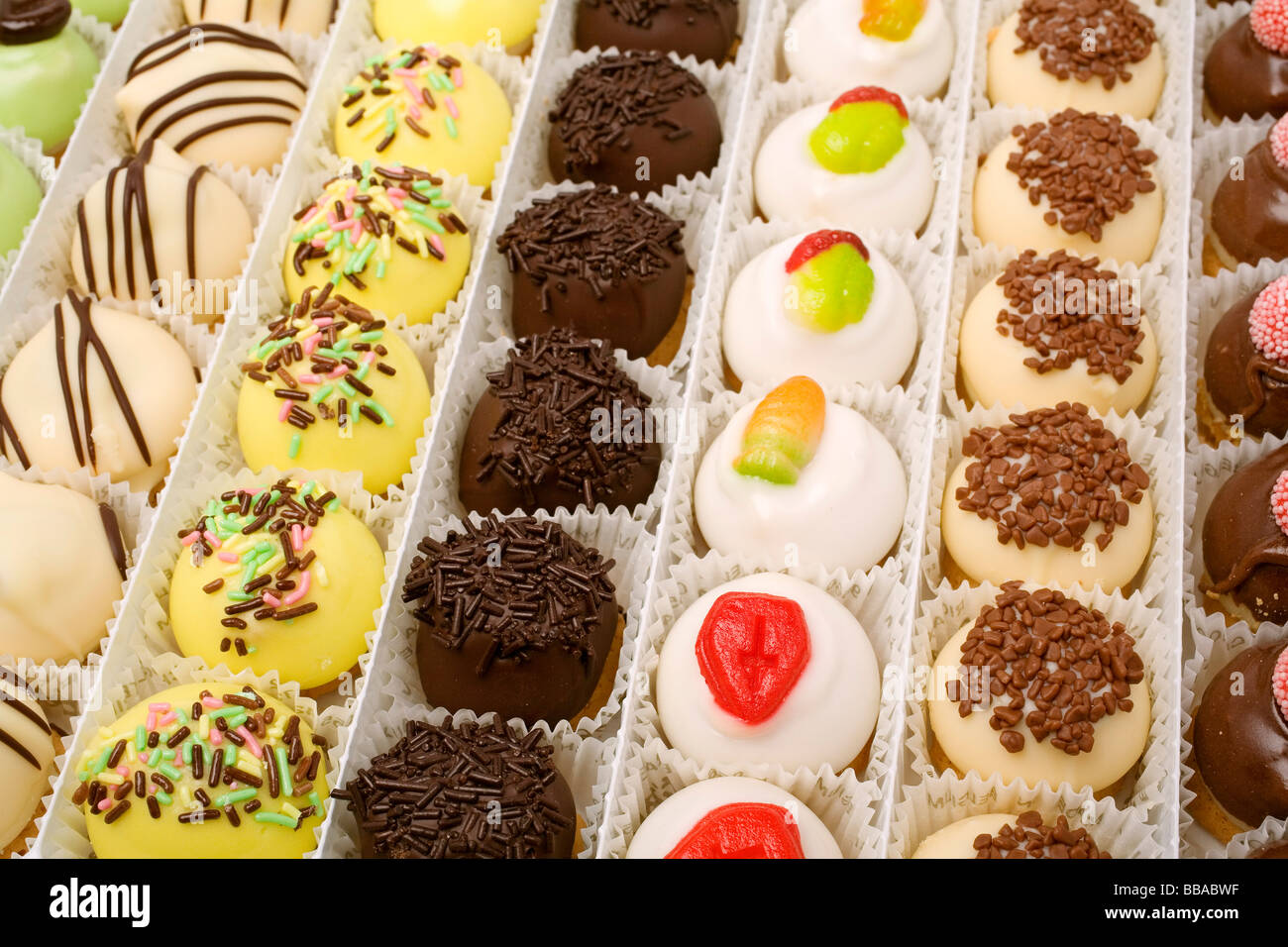 Dulces y Pasteles Sweets and Cakes Stock Photo