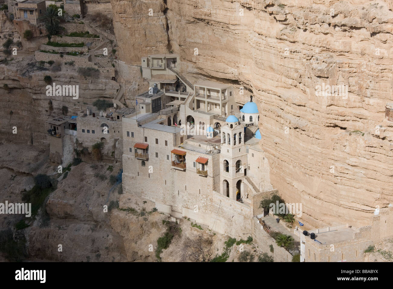 St. George's Monastery wadi qelt Stock Photo