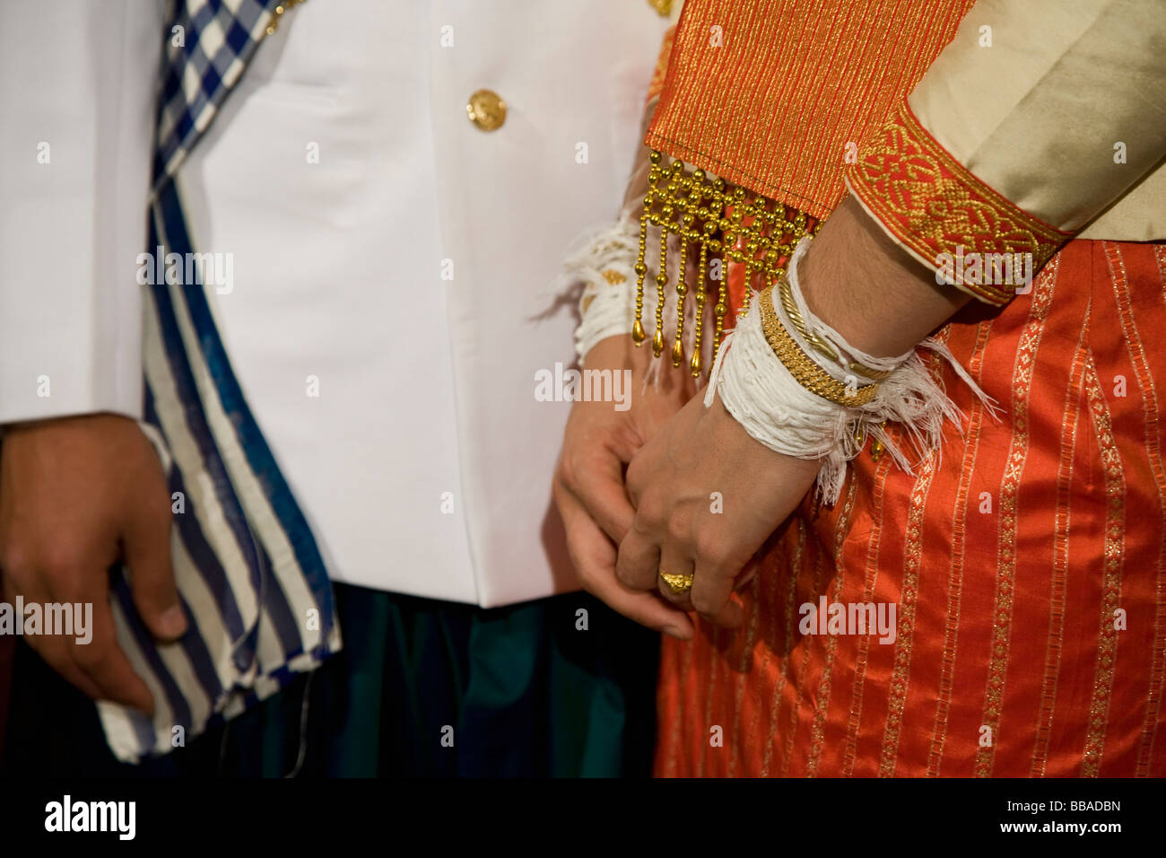 A couple wearing national dress Stock Photo