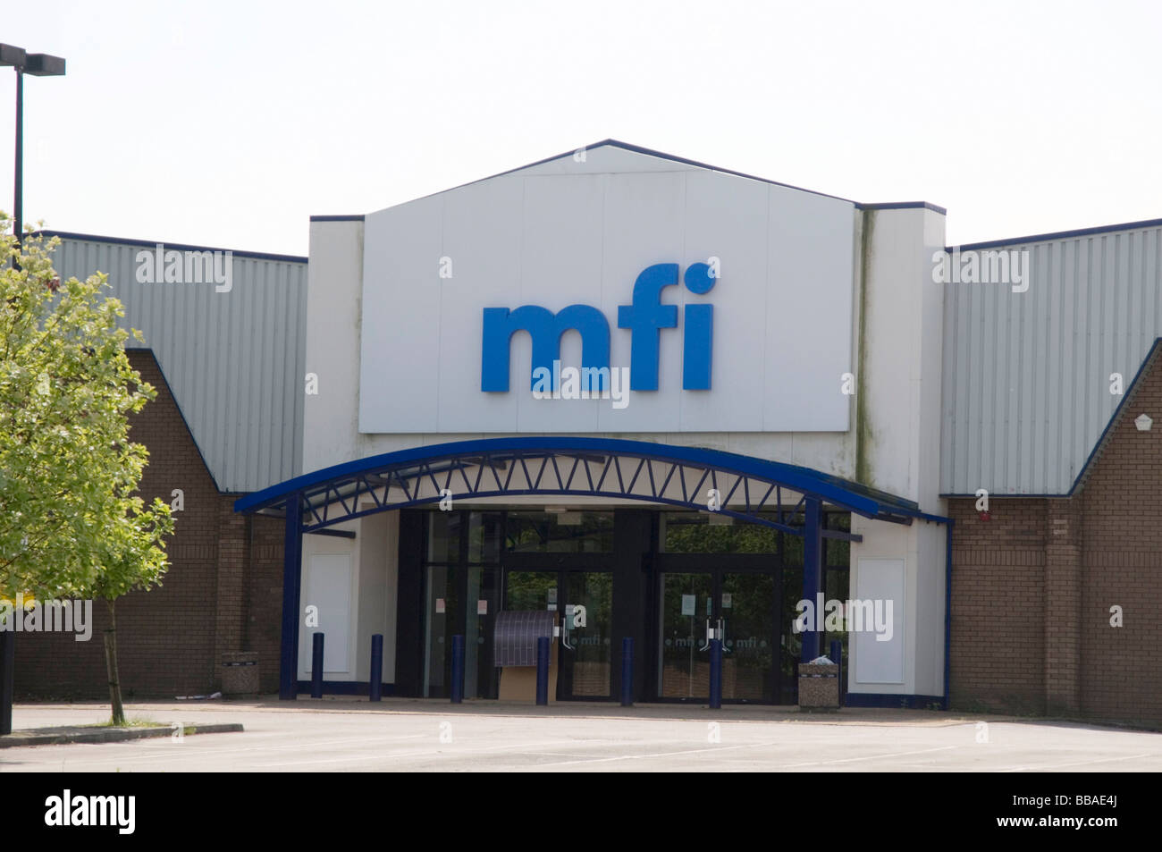 mfi bankrupt furniture retailer uk sofa kitchen Stock Photo