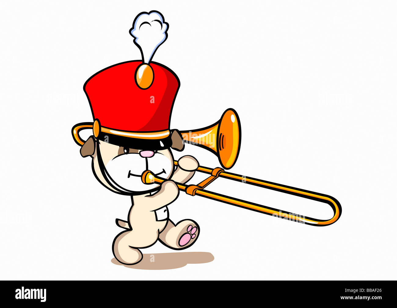 Marching band uniform white background Cut Out Stock Images & Pictures