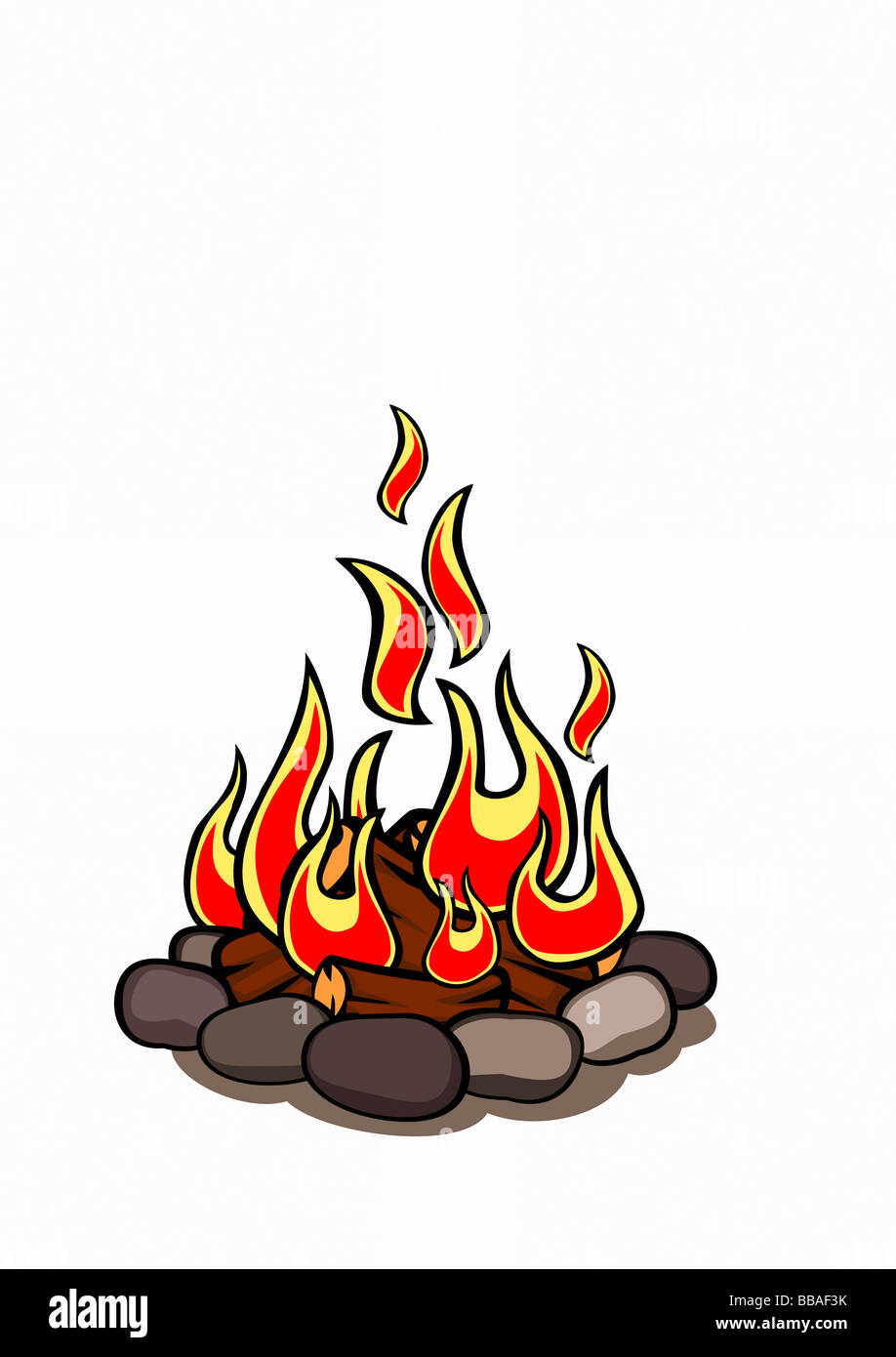 Cartoon campfire hi-res stock photography and images - Page 3 - Alamy