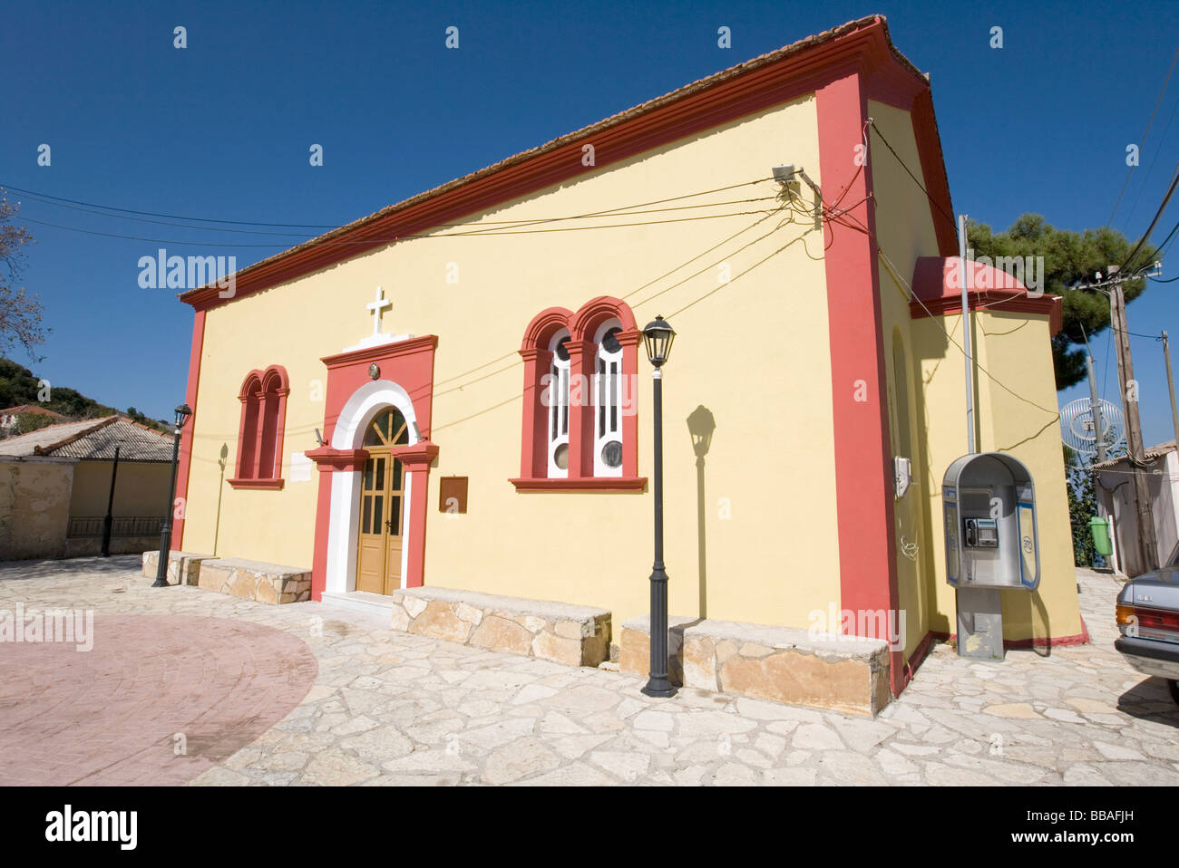 Church - Komitata, Kefalonia, Greece Stock Photo