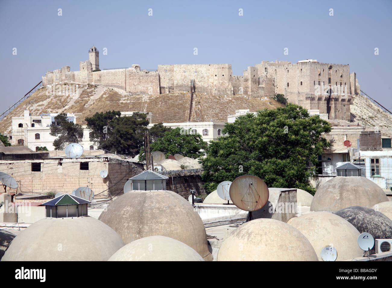 The Citadel Aleppo Stock Photo