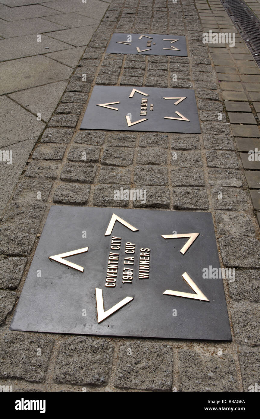 Walk of Fame, Coventry, England, UK Stock Photo