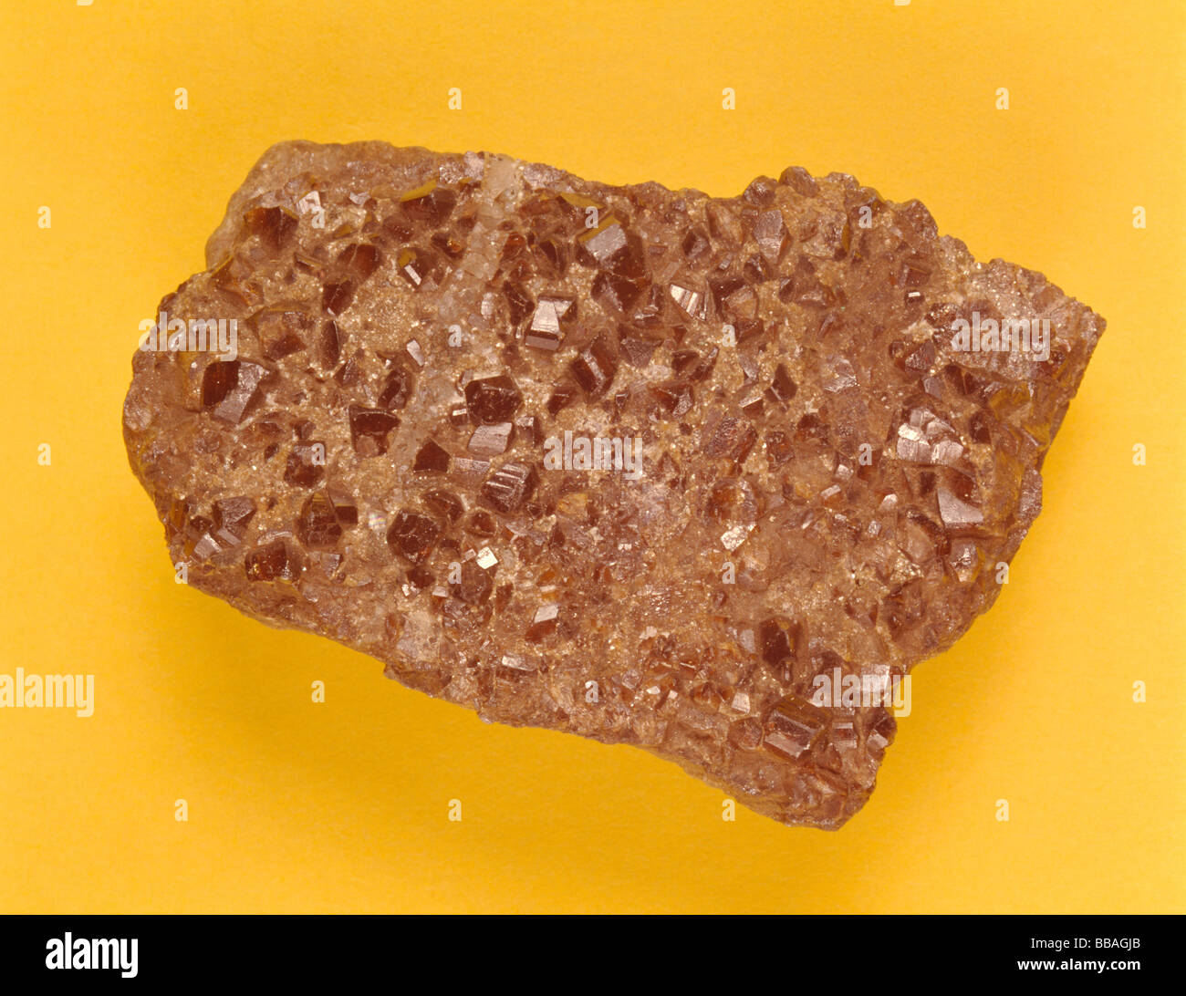 Cassiterite, or Tinstone. Stock Photo