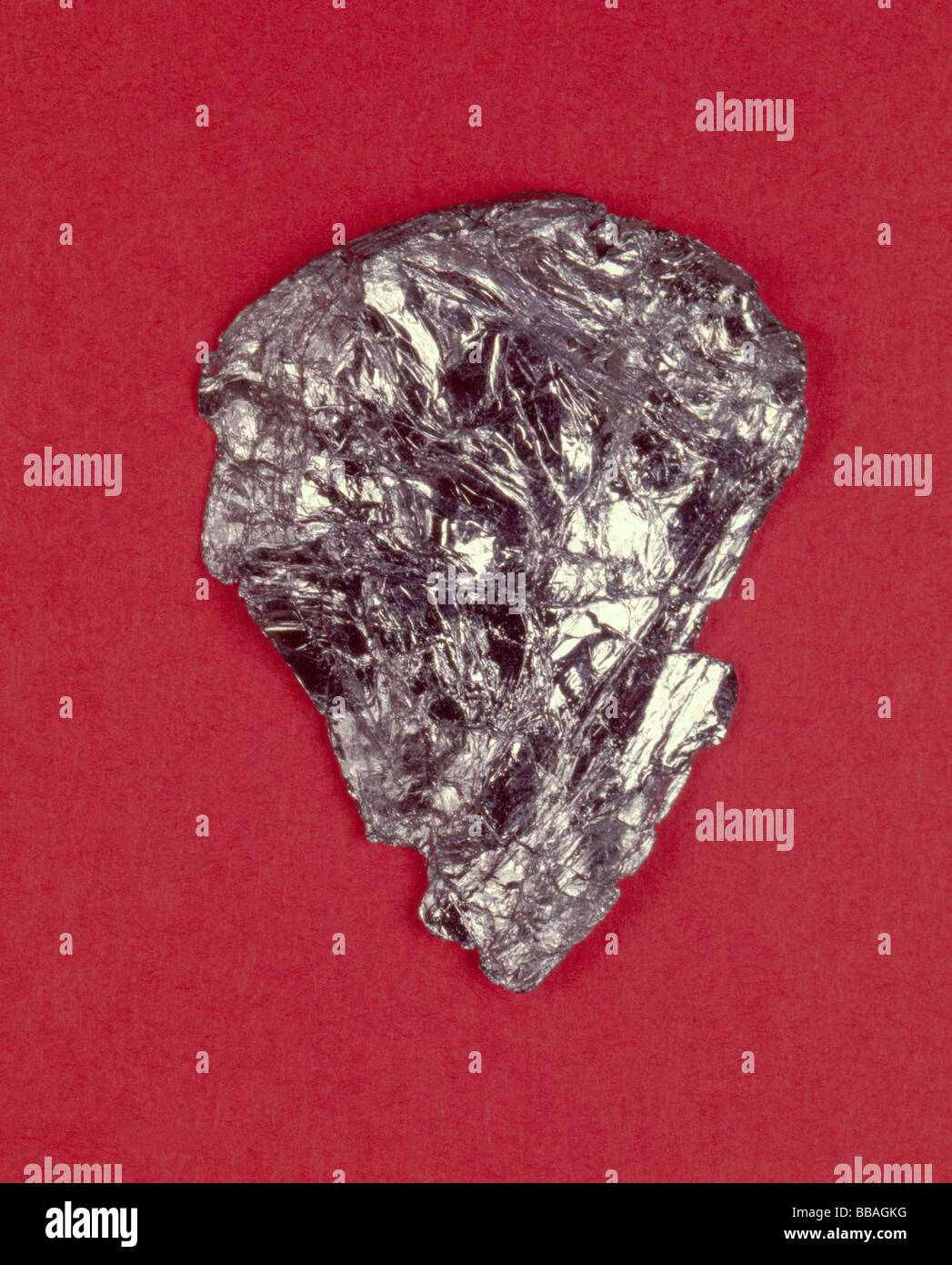 Molybdenite (an ore for molybdenum). Stock Photo