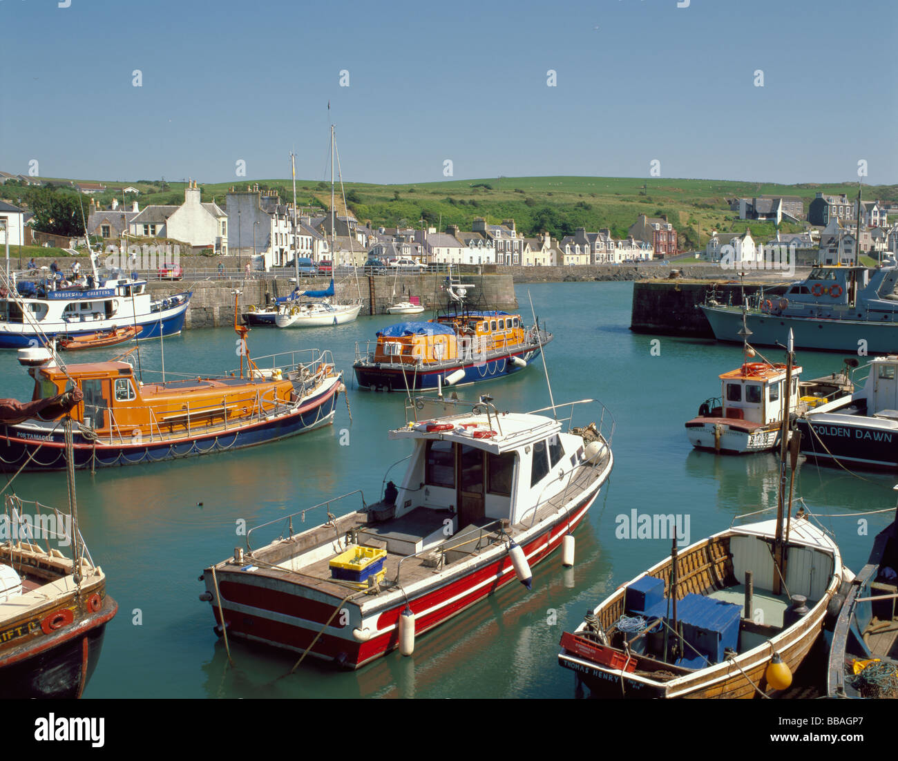 The harbour, Portpatrick, Dumfries and Galloway, Scotland, UK . Stock Photo