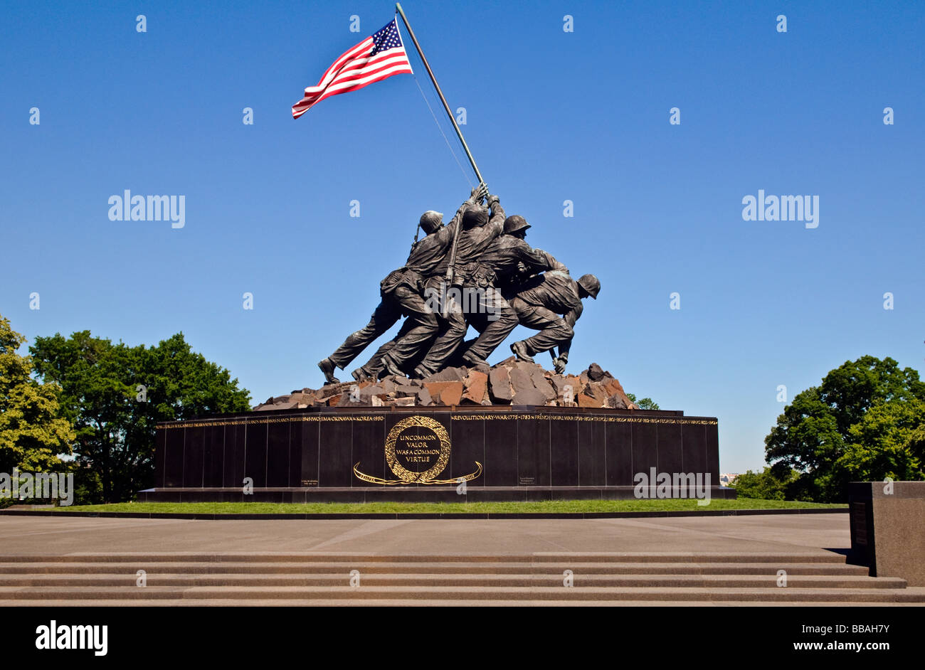 The Iwo Jima Memorial, United States Marine Corps, Arlington Virginia Stock Photo