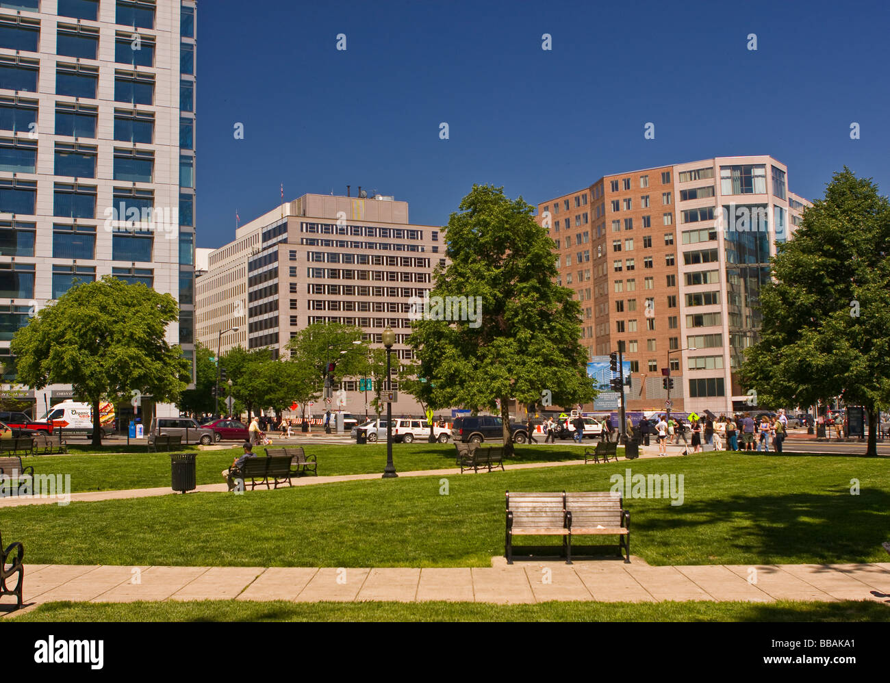 WASHINGTON DC USA Farragut Park Stock Photo