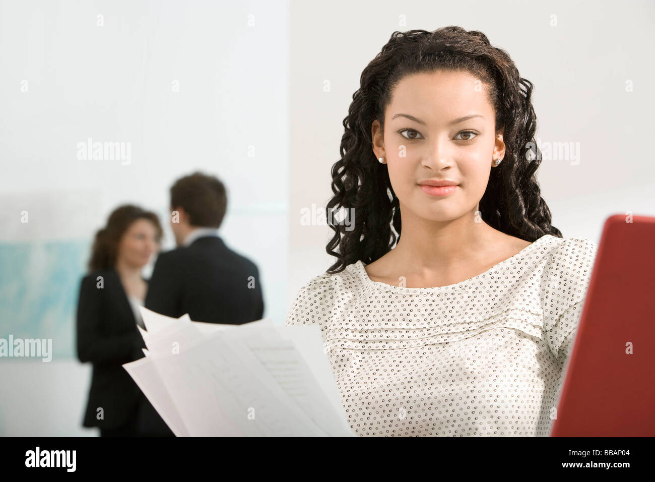 A portrait of a junior office worker Stock Photo Alamy