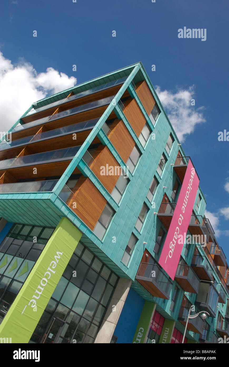 The new Cargo property development, Millbay, Plymouth, Devon, UK Stock