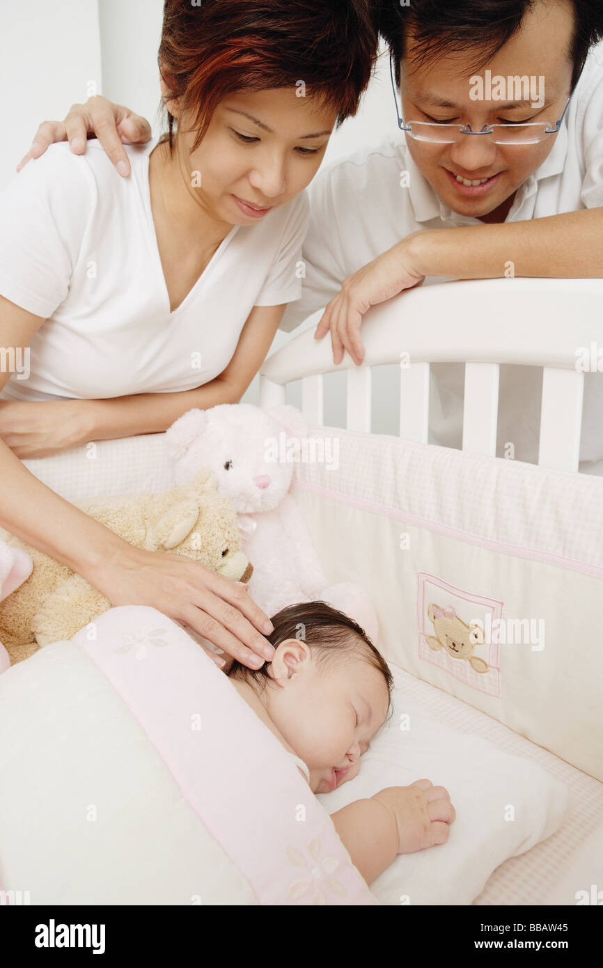 Asian chinese baby girl sleeping hi-res stock photography and images ...
