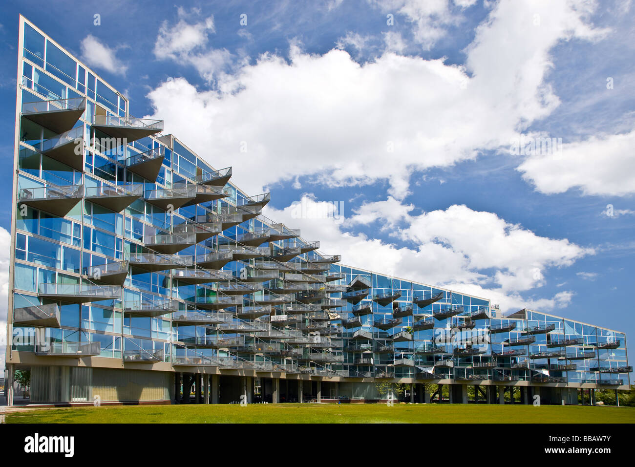 View of Modern apartment house in Copenhagen Stock Photo - Alamy