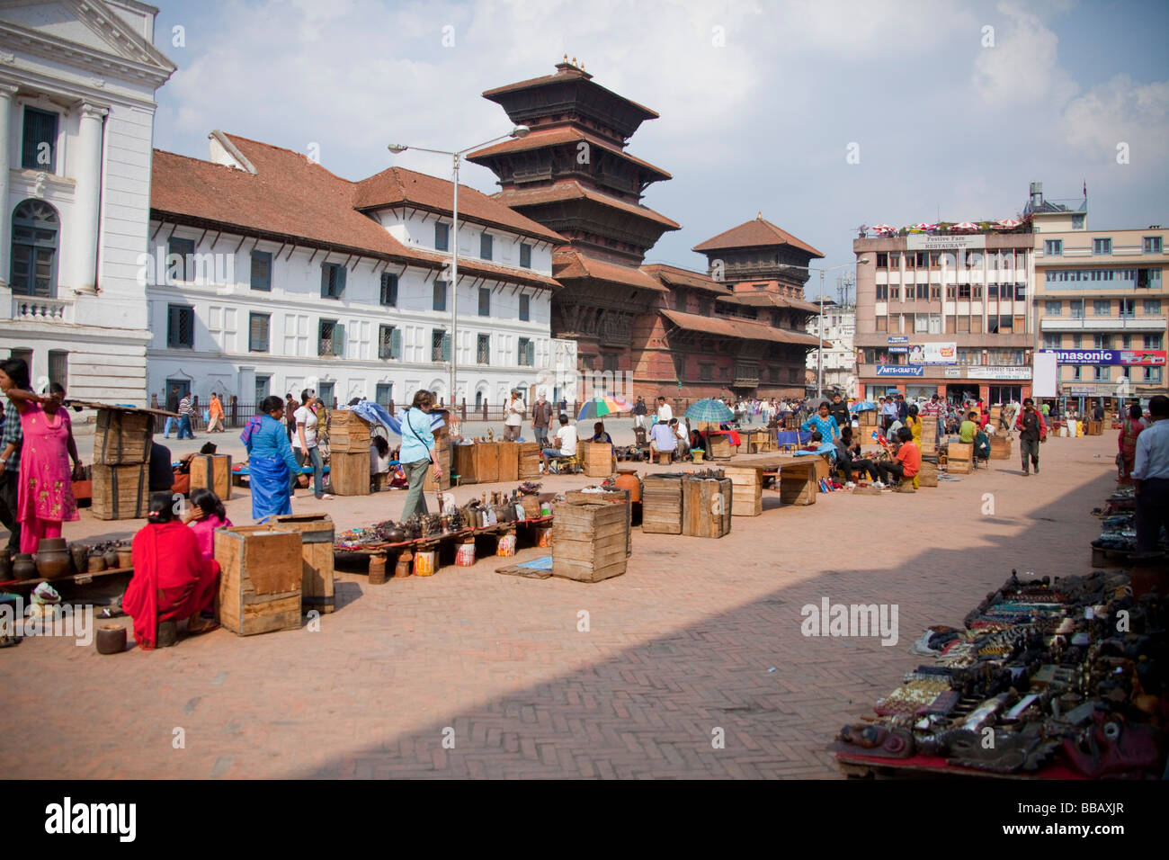 Street Market Nepal Kathmandu Stock Photo