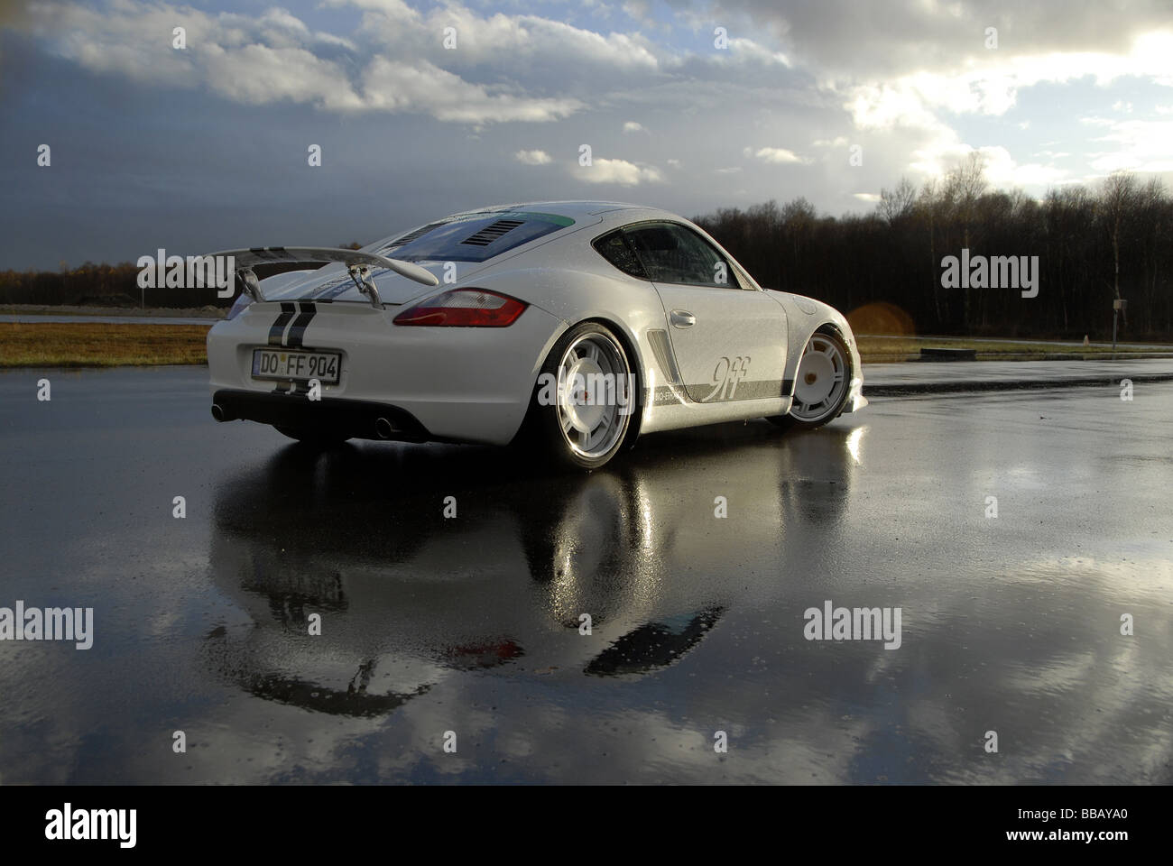 9FF modified Porsche Cayman, bio-ethanol Stock Photo - Alamy