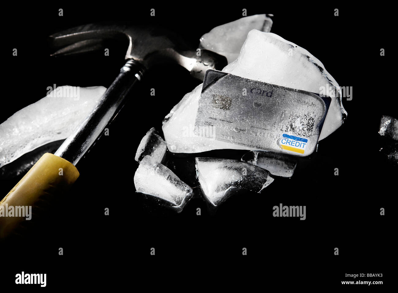 frozen credit card Stock Photo Alamy