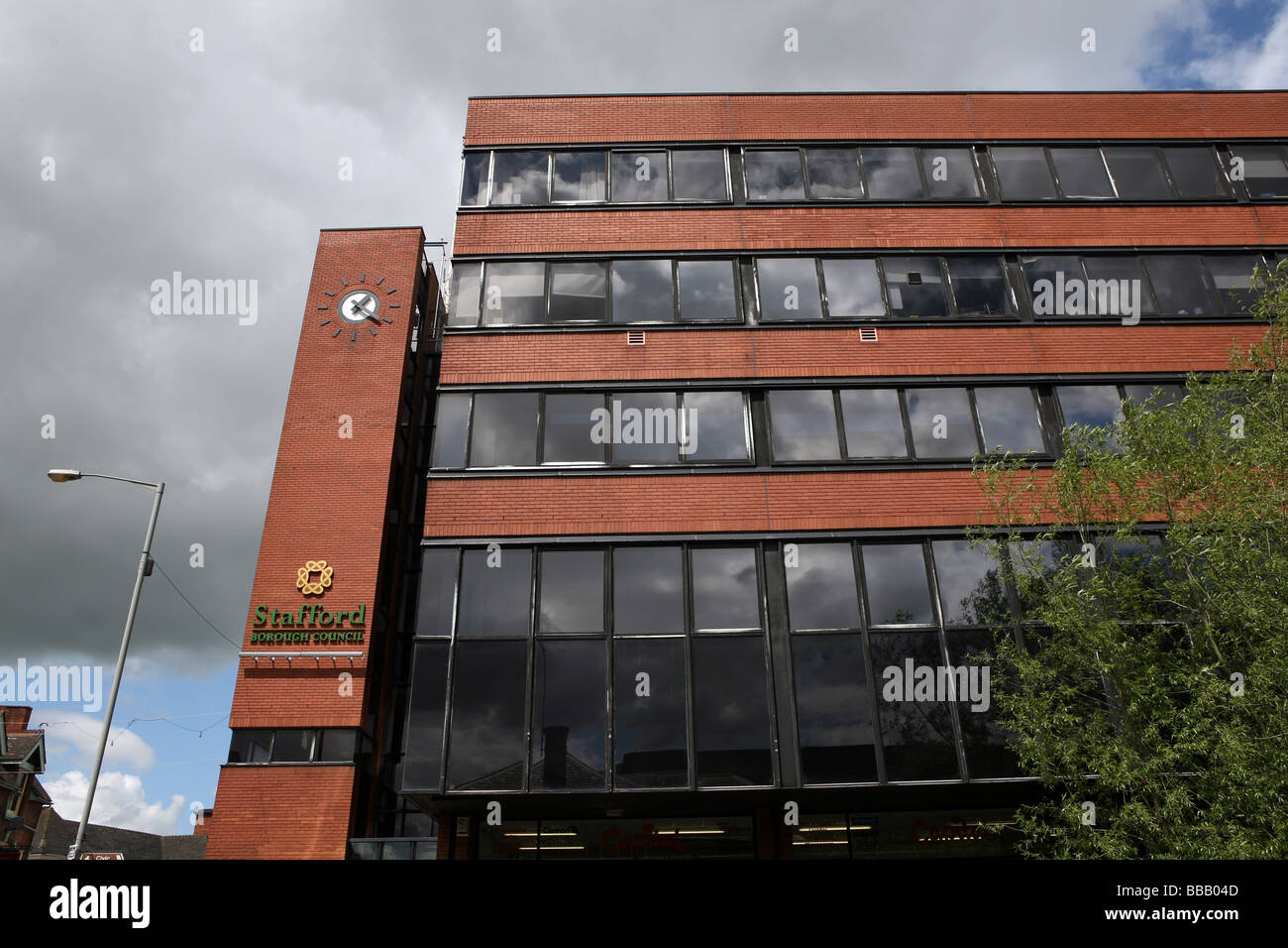 Stafford Borough Council offices at Riverside, Stafford, home of the