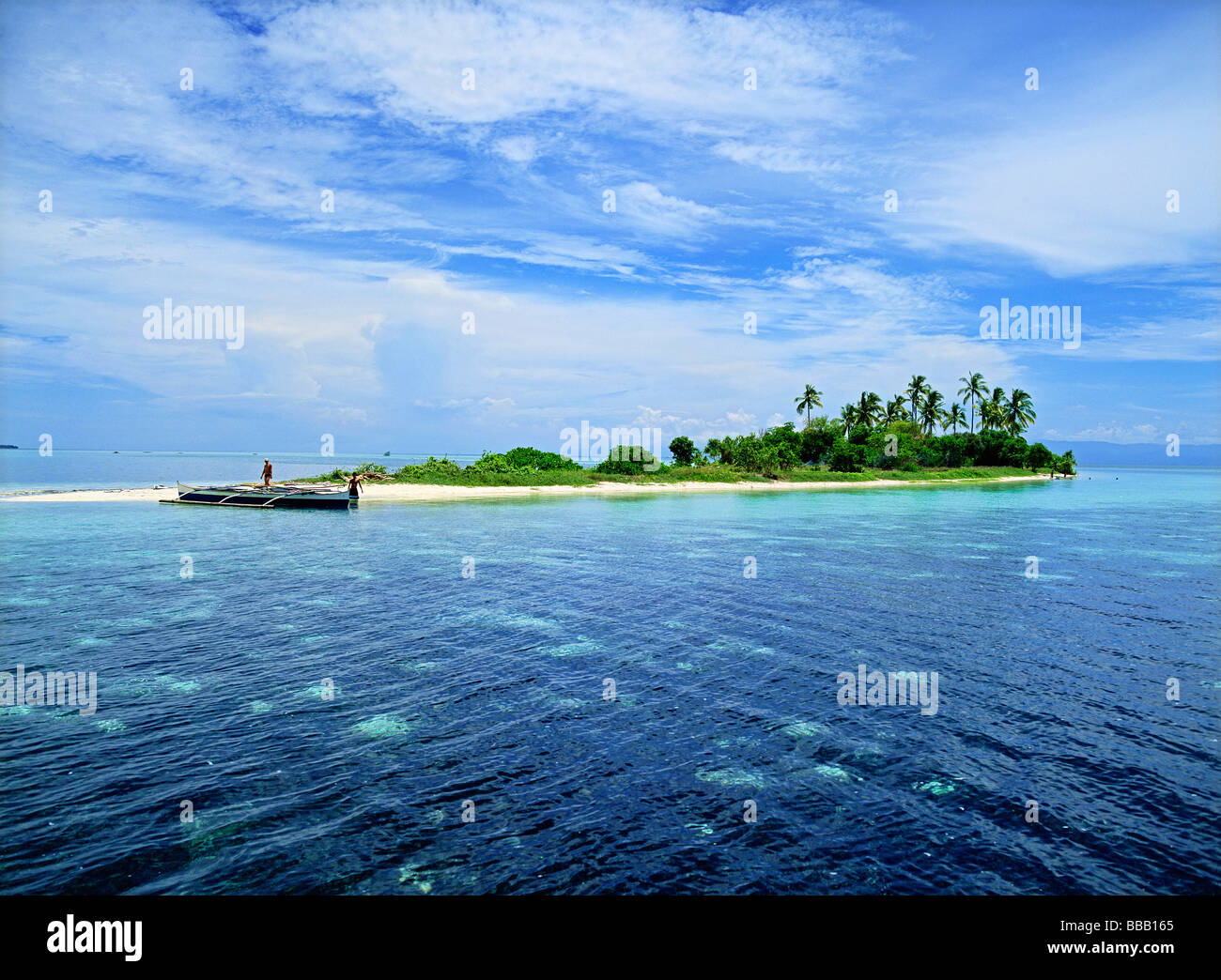 Uninhabited island near to Panglao Island Stock Photo